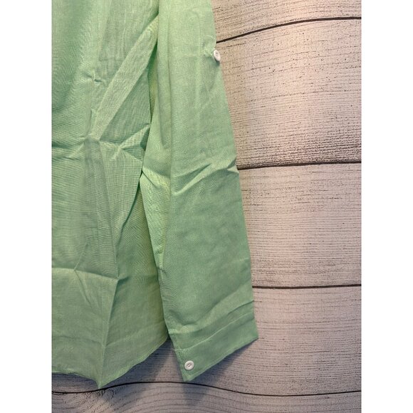 NWOT Mens 100% Cotton Sage Green Button Up Shirt Size XL - Picture 3 of 6